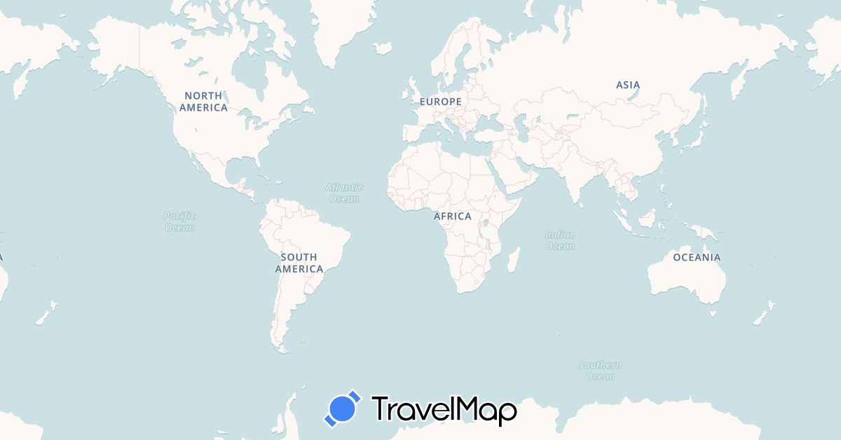 TravelMap itinerary: driving in Argentina, Australia, Brazil, China, Germany, France, Georgia, Greece, Croatia, Indonesia, India, Japan, Kazakhstan, Myanmar (Burma), Nepal, Philippines, Thailand, East Timor, Turkmenistan, Turkey, United States, Uruguay, Vietnam (Asia, Europe, North America, Oceania, South America)